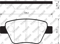Тормозные колодки TG-0550/PN0550* Ti·GUAR