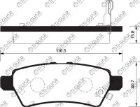 Тормозные колодки TG-0430/PN0430* Ti·GUAR