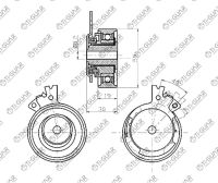 Натяжной ролик ГРМ TG-TR067 / GTB0020 * Ti-GUAR