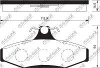 Тормозные колодки TG-0427/PN0420* Ti·GUAR