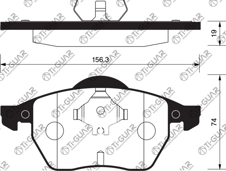 Тормозные колодки TG-0300/PN0300* Ti·GUAR Тормозные колодки TG-0300/PN0300* Ti·GUAR